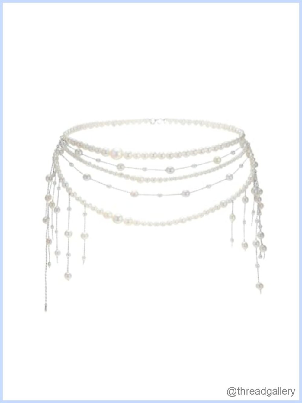 Pearl Waist Chain Belt Body Chain Tassel Design Bridal Wedding